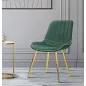 KRZESŁO PARIS ZIELONE/ZŁOTE ZESTAW 2 SZT 51X59X79 cm